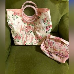 For the future Mrs bridal tote and cosmetic bag